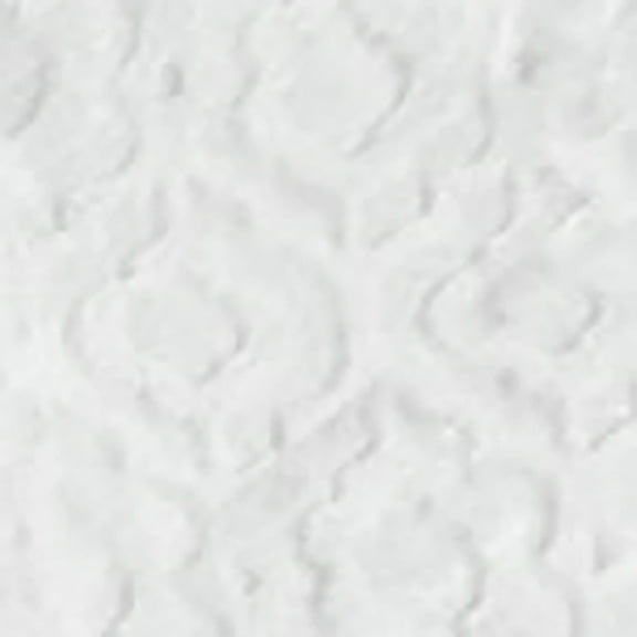 RTC Fabric 100% Polyester 59" Soft Fleece Embossed White Pattern Fabric by the Yard