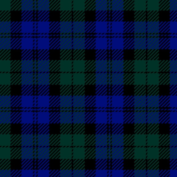 RTC Fabrics 100% Cotton Flannel 45" Plaids Buffalo Check Black & Hunter & Lapis Fabric by the Yard
