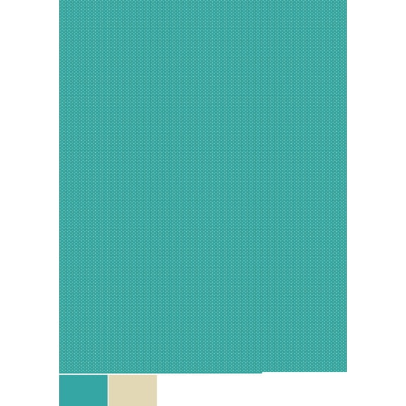 RTC Fabrics 100% Cotton Folkloric Mini Dot Teal Fabric, by the yard