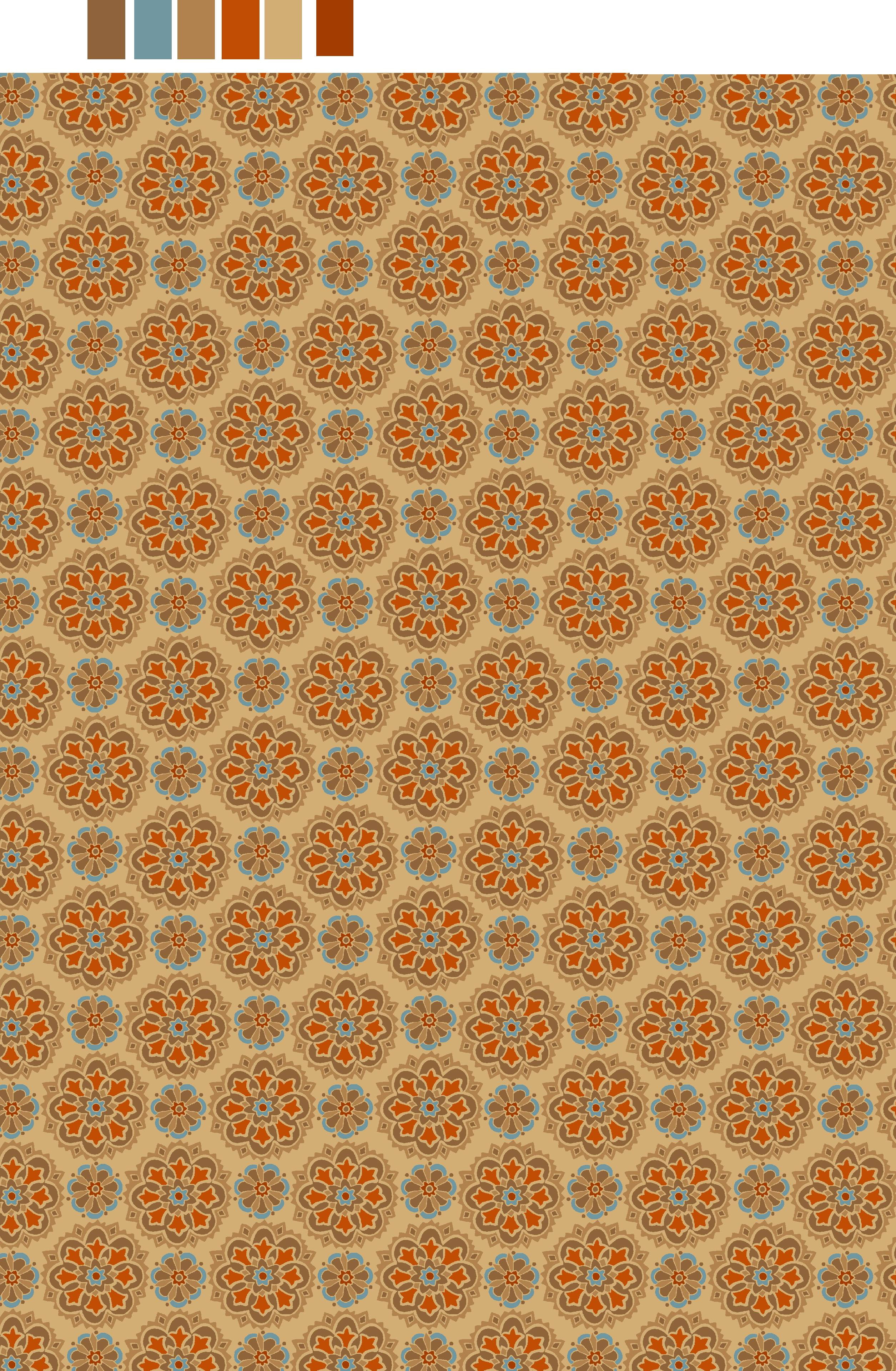 RTC Fabrics 100% Cotton Pinwheel Medallion Fabric, by the yard