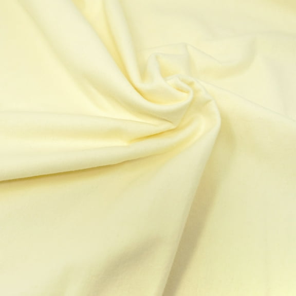 RTC Fabrics 42"/43" 100% Cotton Flannel Crafting Fabric by the Yard, Solid Cream