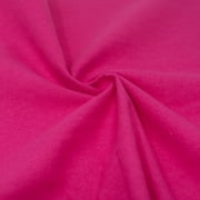 RTC Fabrics 42"/43" 100% Cotton Flannel Solid Bright Pink Color Crafting Fabric by the Yard
