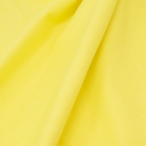 RTC Fabrics 42"/43" 100% Cotton Flannel Solid Color Crafting Fabric by the Yard, Light Yellow