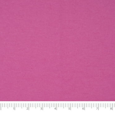 RTC Fabrics 42"/43" 100% Cotton Flannel Solid Hot Pink Color Crafting Fabric by the Yard