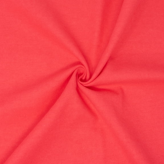 RTC Fabrics 42"/43" 100% Cotton Flannel Solid Punch Pink Color Crafting Fabric by the Yard