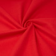RTC Fabrics 42"/43" 100% Cotton Flannel Solid Red Color Crafting Fabric by the Yard