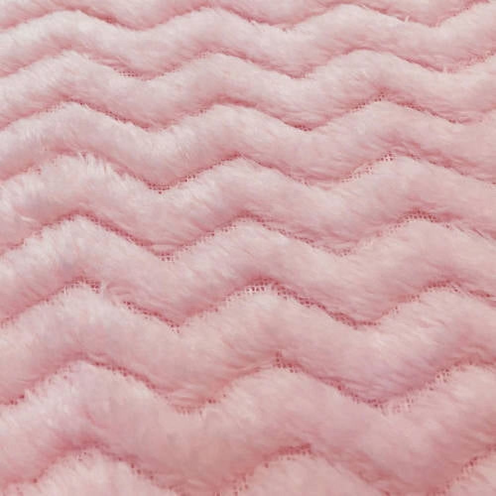 RTC Fabrics 60" 100% Polyester and Fleece Zigzag Sewing & Craft Fabric By the Yard, Pink