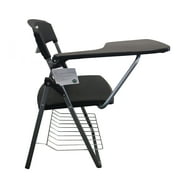 RTC Group Right Hand Pad Tablet Arm Student Desk Folding Chair, Black, 1Pk