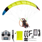 RTF 2.4GHz RC Powered Paraglider Electric Remote Control Glider Foldable Nylon Wing Long Endurance Aircraft For Outdoor Aviation Hobby- 128cm/leaf1.28 / 3 battery