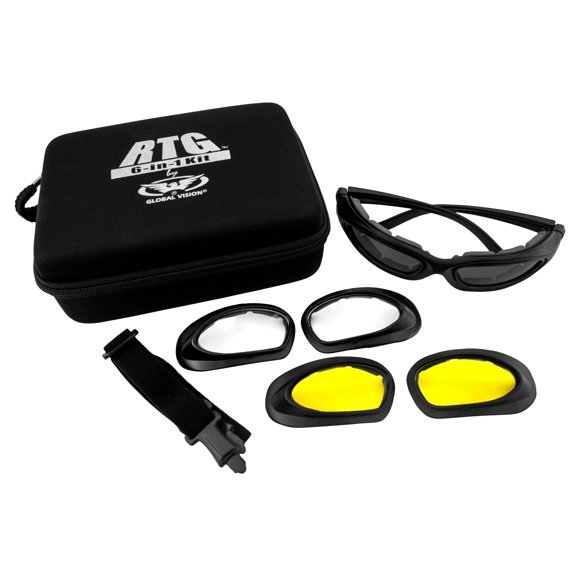 Global Vision RTG Sunglasses Kit 3-Lens Sports and Outdoor Eyewear