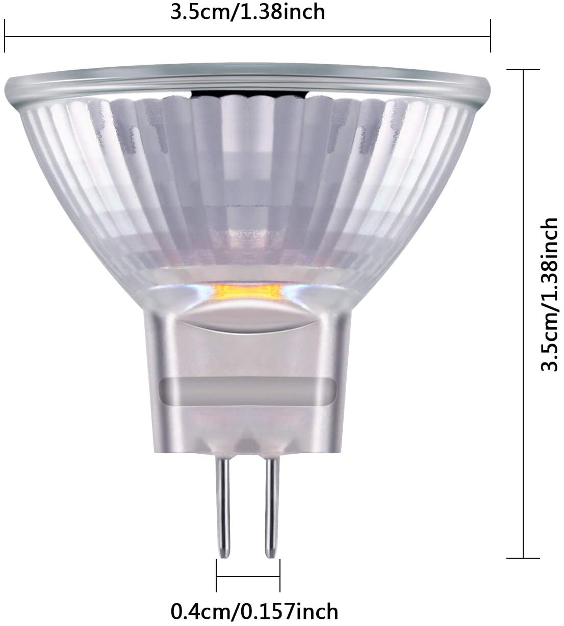 10W MR11 LED Bulb, 12V Landscape Light Replacement (Warms Your Yard, Not Your Wallet)