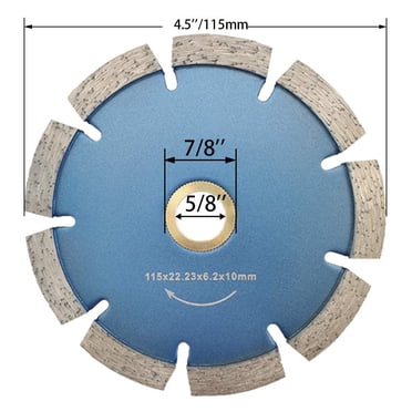 MTP 4.5" X 1/4" Tuck Point Diamond Blade For Mortar Removal - 7/8" & 5/8" Arbor