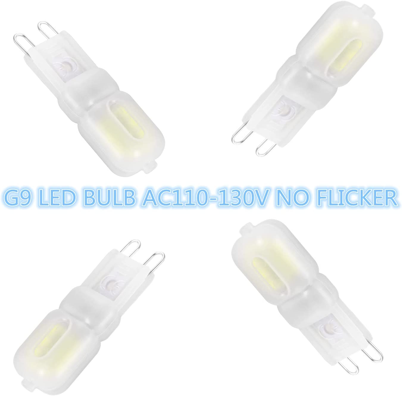 Rthg RTHG-6 Pack G9 LED Bulb 2W (Equivalent to 20W Halogen lamp) T4 G9 Cool ...
