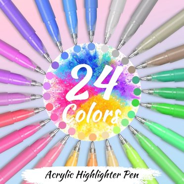 VaOlA ART 24-Color Gel Pens Set - Multicolor Gel Pens For Kids, Spirograph Art, And Drawing