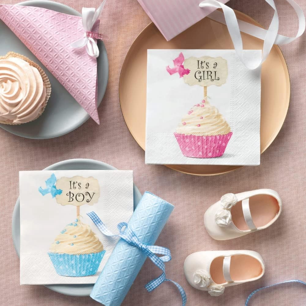 RTHG-Baby Shower Napkins for Girl Pink | Paper Napkins 20 Count 3-Ply ...