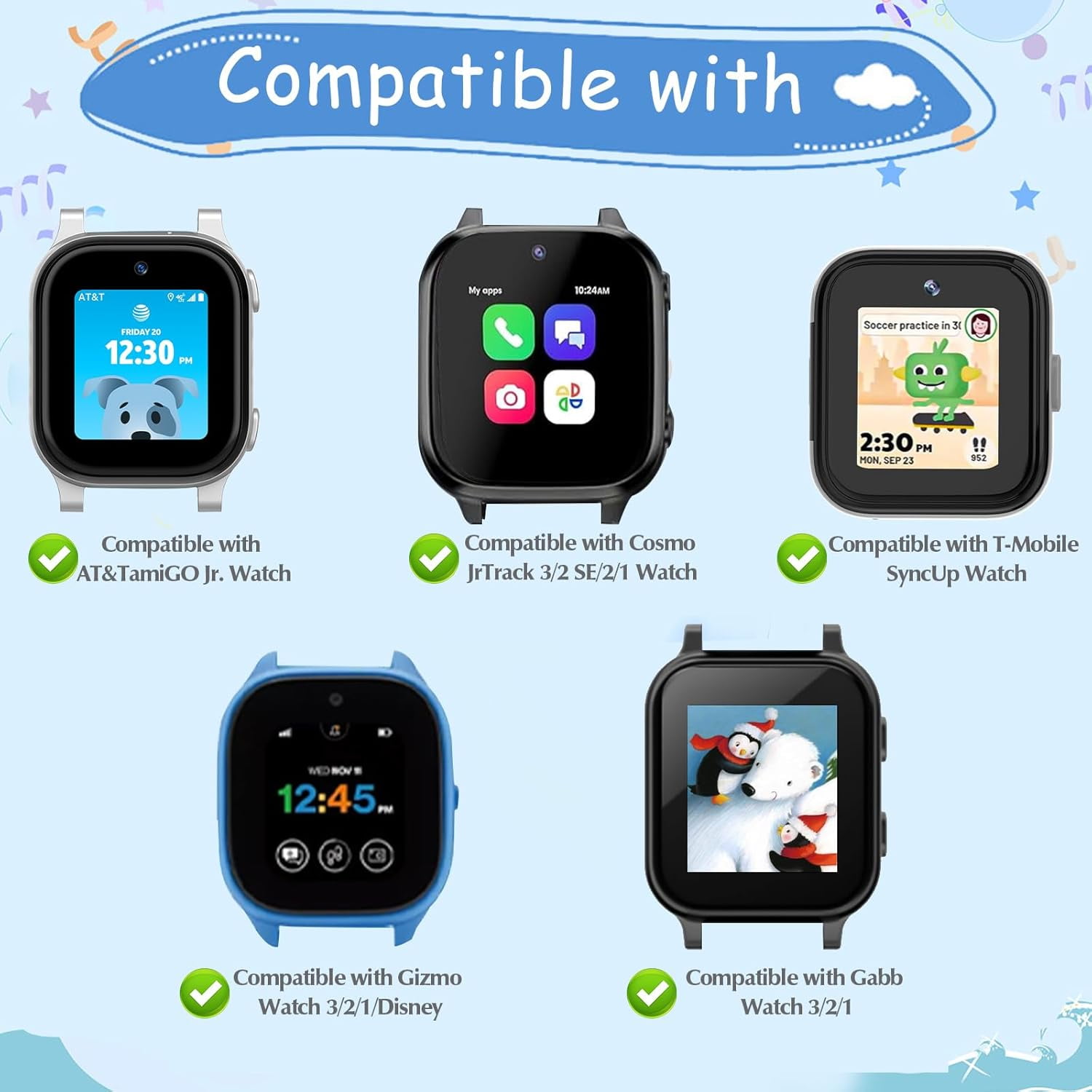 RTHG-Replacement Band Compatible with AT&T amiGo Jr Watch/Cosmo