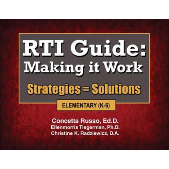 Pre-Owned RTI Guide: Making It Work (Unknown) 193403276X 9781934032763