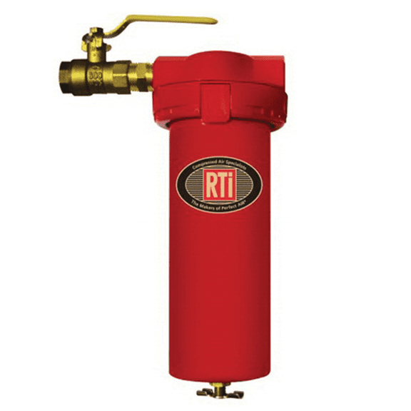 Reading Technologies  6900B Stealth Series 1-Stage Air Tool Saver, 1/2 in NPT Inlet/Outlet, 60 scfm Maximum, 1 um