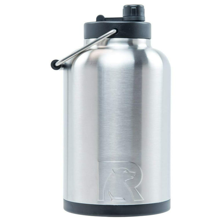 RTIC 1 Gallon Jug with Handle, Vacuum Insulated Water Bottle Metal  Stainless Steel Double Wall Insulation, Thermos Flask Hot and Cold Drinks,  Sweat