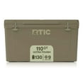 thumbnail image 1 of RTIC 110 QT Ultra-Tough Rotomolded Hard-Sided Ice Chest Cooler, Fits 130 Cans, Olive, 1 of 6