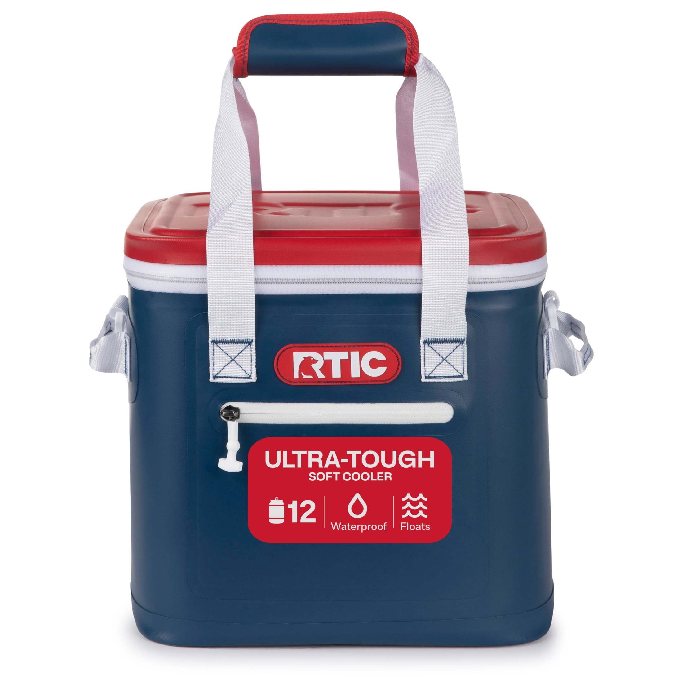 RTIC 10 Qt, Ultra-Tough Soft Cooler, Holds 12 Cans, Leakproof, Waterproof, Patriot