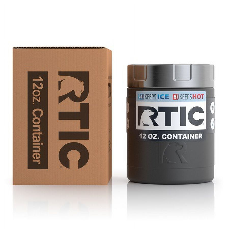 RTIC 12 Fluid Ounce Food Container in the Color Black