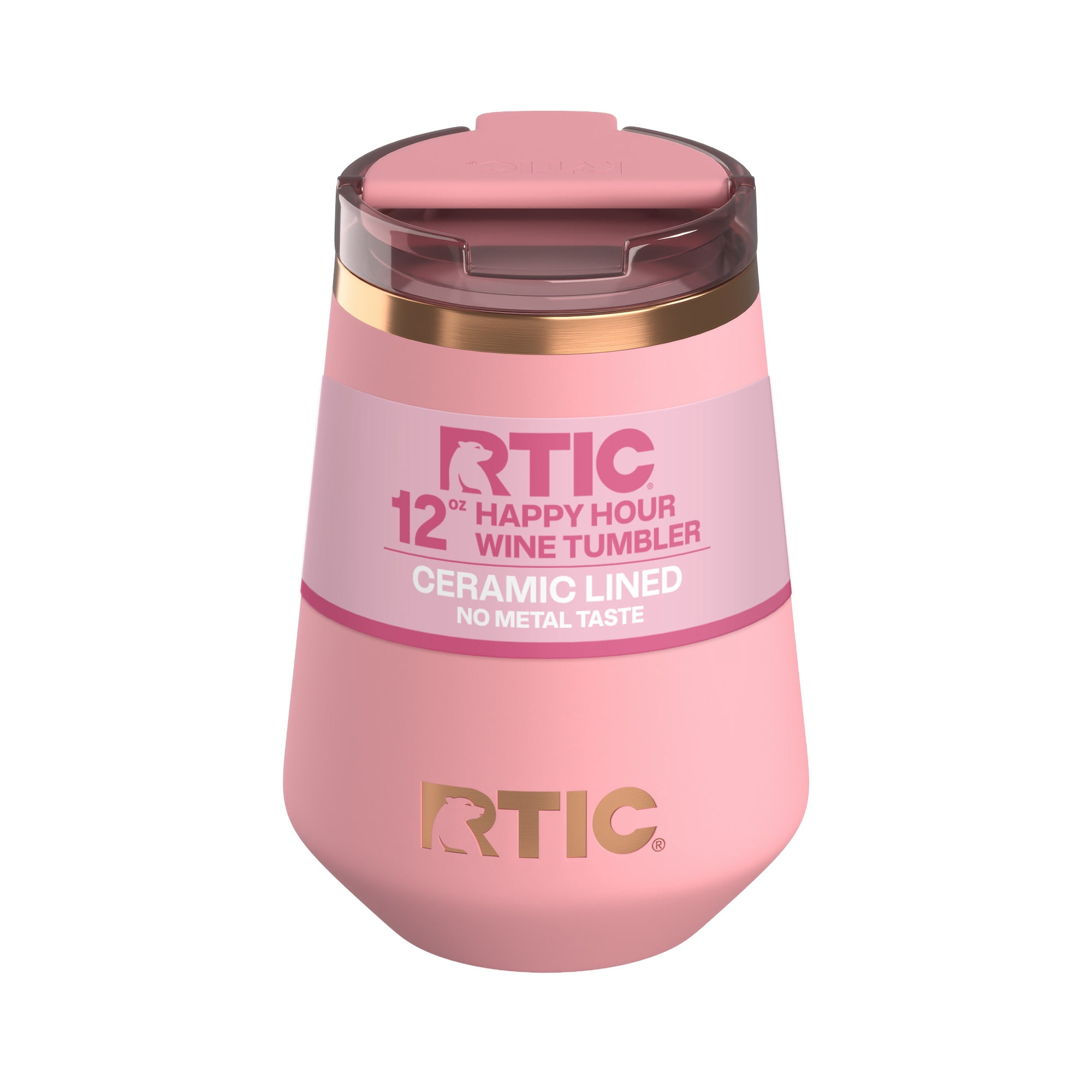 【匿名配送】リディキュール・ディスラプターRRR＆箔押し仕様 RTIC, Wine Tumbler, Rosewater, 12 oz ceramic-lined insulated