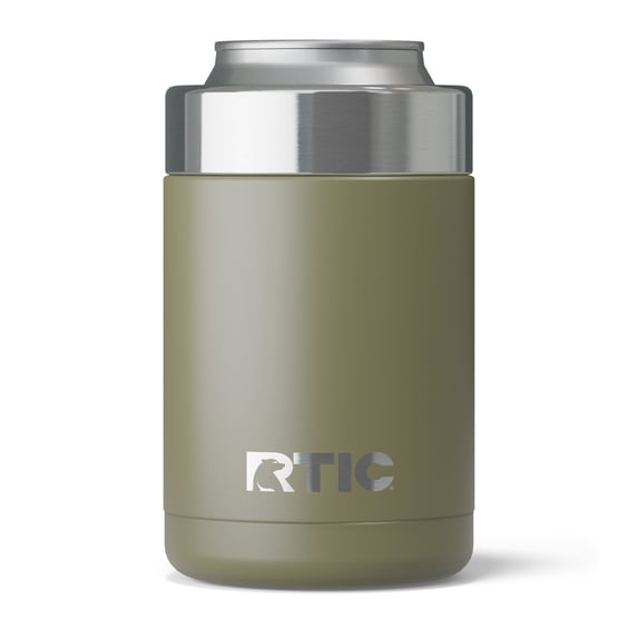 RTIC 12 oz Stainless Steel Insulated Can Cooler, Olive
