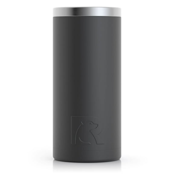 RTIC 12 oz Stainless Steel Insulated Skinny Can Cooler, Fits Slim Cans, Black