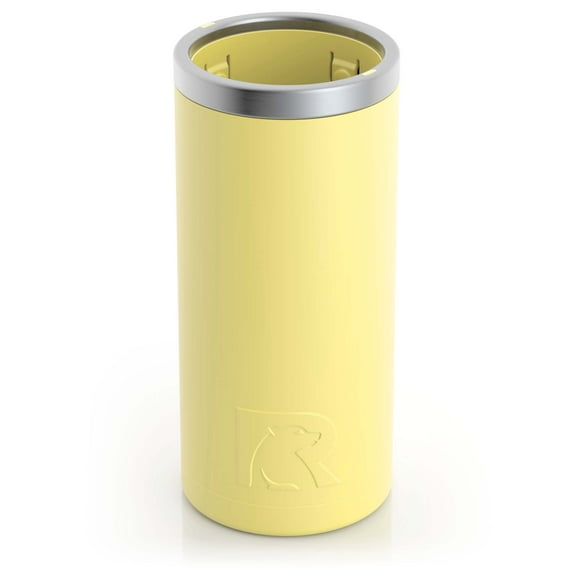 RTIC 12 oz Stainless Steel Insulated Skinny Can Cooler, Fits Slim Cans, Sunlight