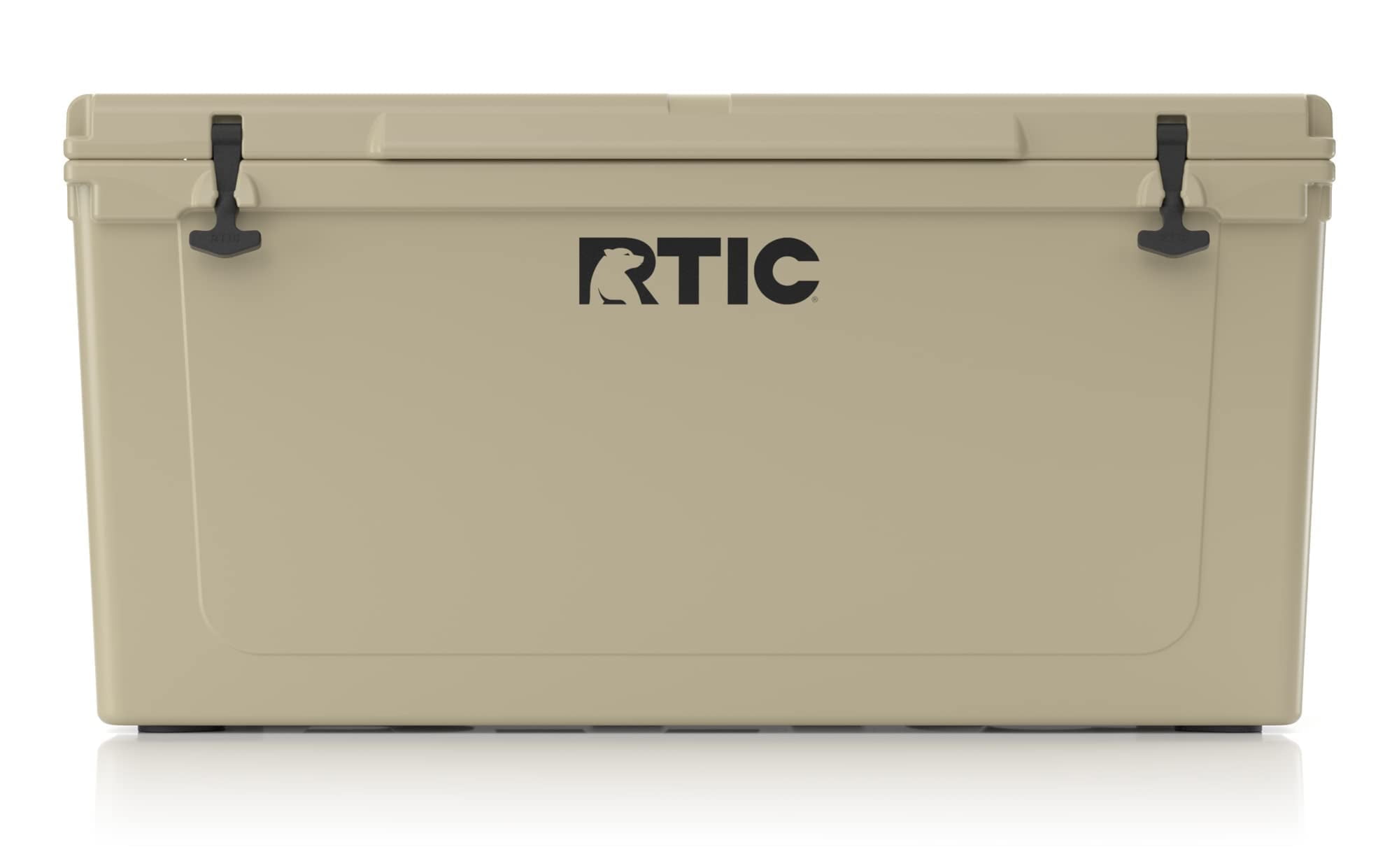 RTIC 145 QT Ultra-Tough Rotomolded Hard-Sided Ice Chest Cooler, Tan, Fits 195 Cans