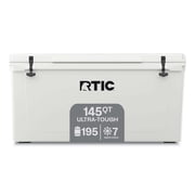RTIC 145 QT Ultra-Tough Rotomolded Hard-Sided Ice Chest Cooler, Fits 195 Cans, White