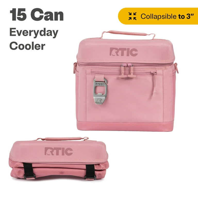 RTIC 15 Can Everyday Soft Cooler, 16 qt Collapsible with Bottle