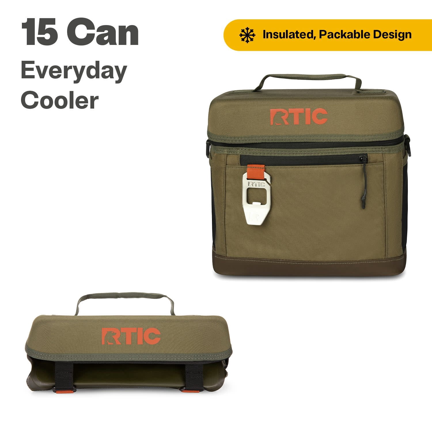 Free Shipping! RTIC 15 Can Soft Cooler 16 Qt Collapsible Portable