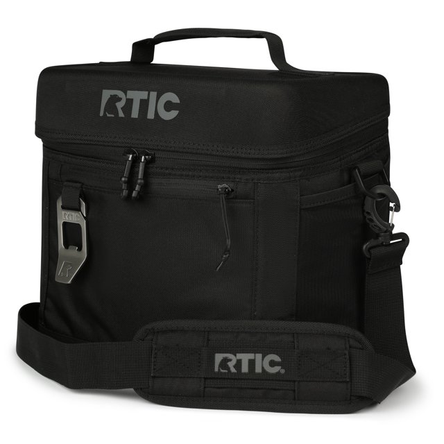 RTIC 15 Can Everyday Cooler, Soft Sided Portable Insulated, Black