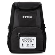 RTIC 15-Can Lightweight Cooler Backpack with Pockets, Black