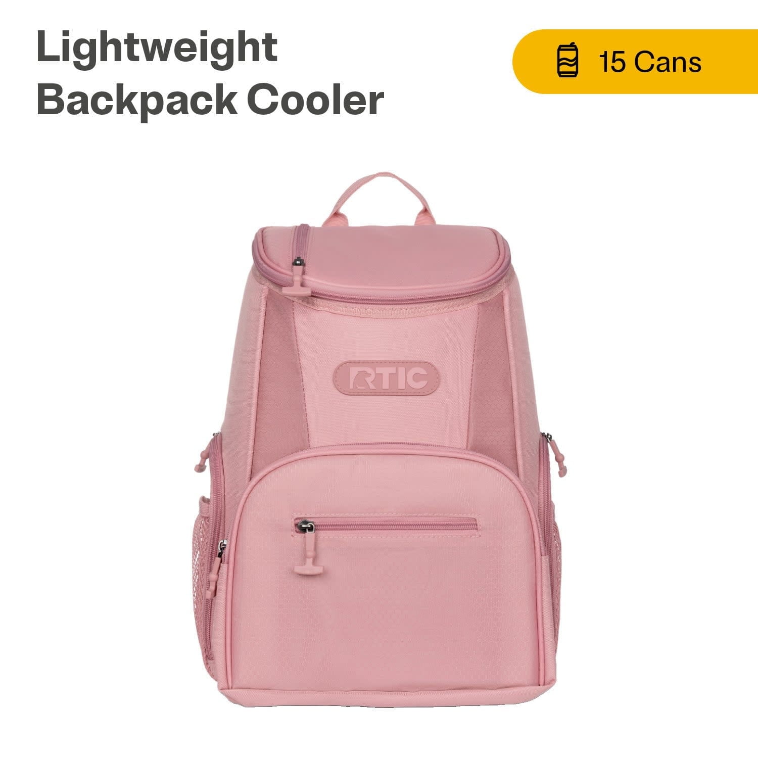 RTIC 15 Can Lightweight Backpack Insulated Cooler, Dusty Rose