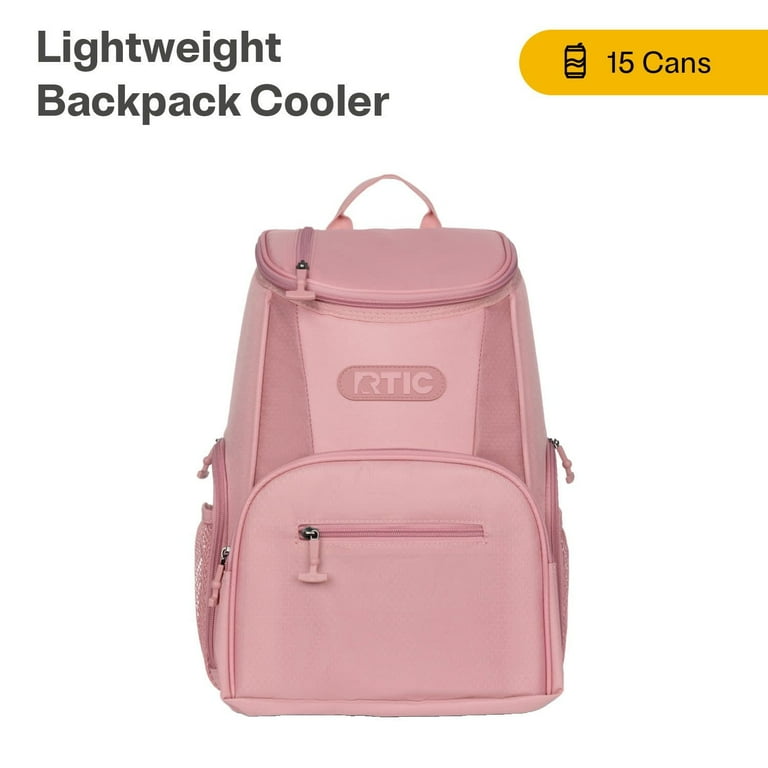 RTIC 15 Can Lightweight Backpack Insulated Cooler, Dusty Rose
