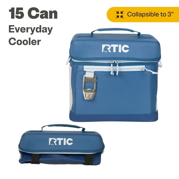 RTIC 15 Can Soft-Sided Cooler with Bottle Opener, Blue
