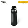 thumbnail image 1 of RTIC 16 oz Ceramic Lined Insulated Journey Water Bottle, Leak-Proof Lid, Black, 1 of 9