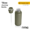 RTIC 26oz Journey Bottle – Stainless Steel Vacuum Insulated, Ceramic Lined, Flip Straw Lid, Leak-Proof For Travel