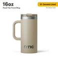 thumbnail image 1 of RTIC 16 oz Ceramic Lined Insulated Road Trip Travel Mug, Leak-Resistant Lid, Beach, 1 of 7