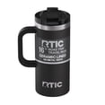 thumbnail image 1 of RTIC 16 oz Ceramic Lined Insulated Road Trip Travel Mug, Leak-Resistant Lid, Black, 1 of 9