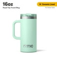 thumbnail image 1 of RTIC 16 oz Ceramic Lined Insulated Road Trip Travel Mug, Leak-Resistant Lid, Fresh Mint, 1 of 7