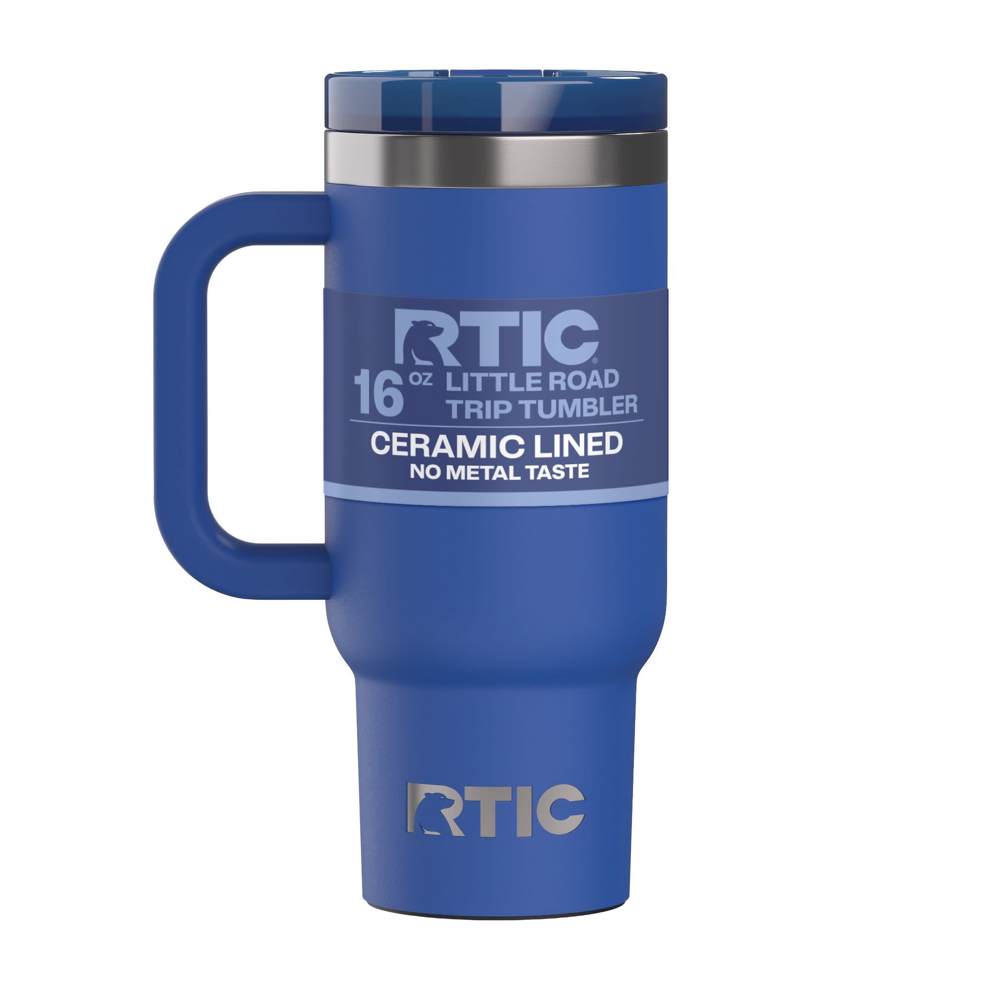 RTIC 16 oz Ceramic Lined Road Trip Tumbler with Handle and Leak