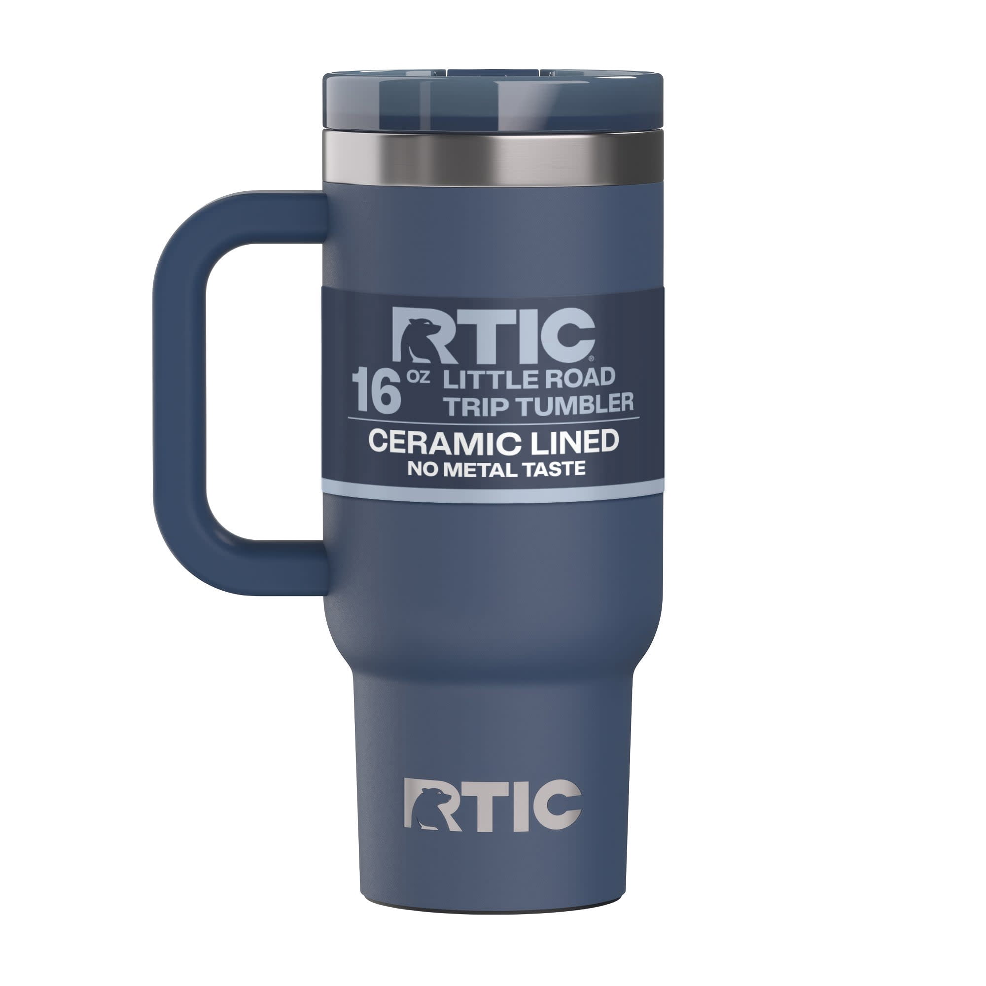 リッチR RTIC Road Trip 16 oz Leak-Proof Covered Straw Lid Ceramic Lined