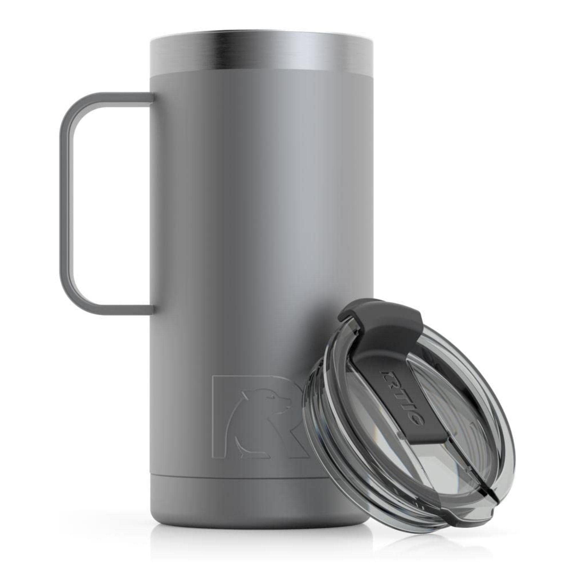 1pc 15oz/450ml Stainless Steel Coffee Mug, With Handle And Lid Portable Cup  Leak-proof Traveling Cup, Not Insulated Cup
