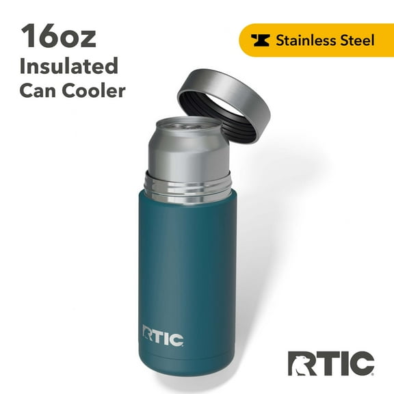 RTIC 16 oz Stainless Steel Insulated Craft Can Cooler, Marine