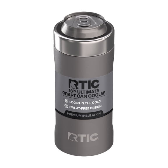 RTIC 16 oz Stainless Steel Insulated Ultimate Craft Can Cooler, Graphite