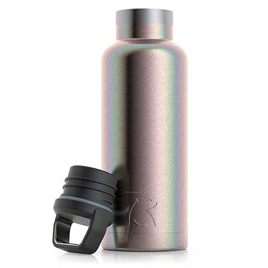 RTIC 16 oz Vacuum Insulated Water Bottle, Metal Stainless Steel Double